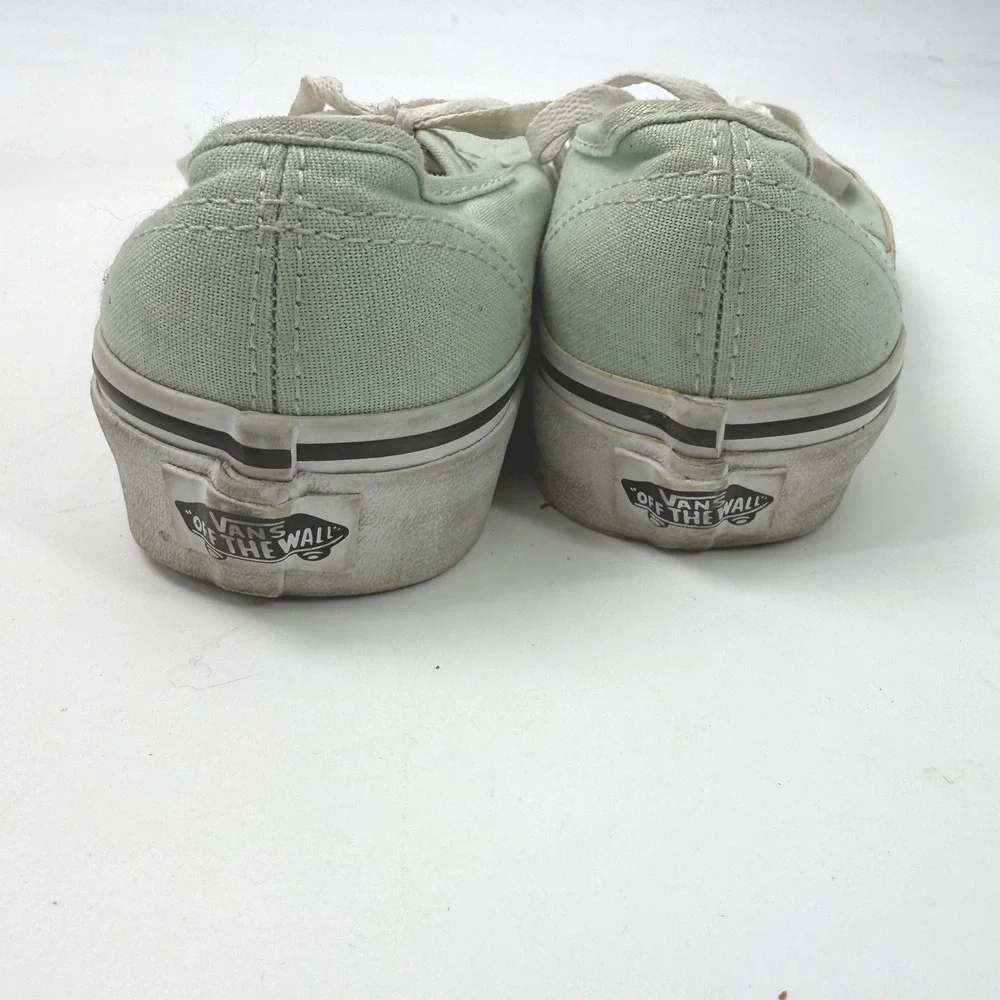 Vans‎ Authentic Sneakers Women 6.5 Mint Green Canvas Skate Shoes Indie Boho